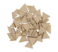Wooden Triangles Multiple Sizes - MDF Craft Shape Blank Decoration Embellishments Laser Cut DoodleTech (Size: 30mm / Pack: 50)