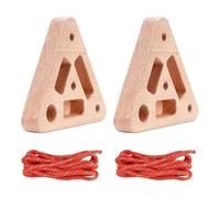 Wooden Triangular Board - Indoor Training Tool, Portable Rock Climbing Keyboard with Multiple Depth Pocket for Home Gym Playroom Garage Basement Appart