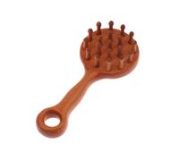 Wooden Trigger Point Massage Tool,Sandalwood Comb Head Massager,Gua Sha Comb Tool for Headache,Back,Neck,Shoulder Relaxation