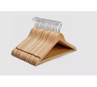 Wooden Trouser Coat Hangers - 10 Pieces