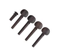 Wooden Tuning Replacement Ebony Pegs Violin Fiddle Tuning Peg Ebony Tuning Pegs Instruments Replacement for 4/4 Violins