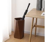 Wooden Umbrella Holder for Indoor Entryway,tall Large Capacity Umbrella Storage stand With drain tray,For Hotel,Offices,home,Commercial(Walnut)