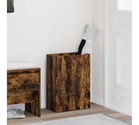 Wooden Umbrella Stand Smoked Oak 40x20x55.5cm Engineered Wood Hallway for Entry