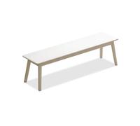 Wooden Upholstered Bench for Indoor Use - Easy Assembly Entry Bench for Living Room, Hallway, and Dining Room (Original Wood)