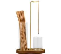 Wooden Upside Down Incense Holder For Sticks with Removable Glass Ash Catcher and Incense Holder, Incense Stick Holders, Incense Holders For Sticks for Yoga, Spa, Tea, Zen Meditation