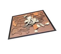 Wooden US Map Puzzle Educational Toy for Kids and Adults Perfect for Home Decors and Geography Learning Student Teaching Aid