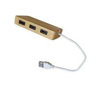 Wooden USB C/USB Splitter 3/4 Port Adapter For Dongle Type Adapter For Laptops Keyboards Type Dock