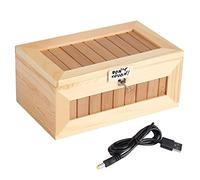 Wooden USB Electronic Box Toy, Cute Tiger Funny Interactive Stress Relief Gift, Desk Decoration with Solid Wood Construction, USB Powered for Office Home Car Decor