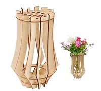 Wooden Vase for Lego Flowers Vase for Lego Flowers Bouquet Practical Wooden Puzzle Creative Suitable for Bouquets Roses Sunflowers Tulips 12 * 18 CM