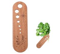 Wooden Vegetable Leaf Separator, Herb Stripper Tool Wood Vegetable Leaf Remover 7 Holes 3-14mm Fun Kitchen Gadgets Kitchen Cooking Accessories Suitable for Chefs Housewives Herbs Parsley Coriander