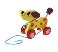 Wooden Vehicle Push & Pull Toy Stacking Toy For Boys Girls Walk-A-Long Gifts Pulling Cart Outdoor Play Wooden Pull Chicken