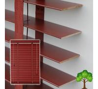 Wooden Venetian Blinds,50mm Slats Horizontal Blinds,Solid Wood Venetian Shades for Windows 50cm 60cm 70cm 80cm 90cm 100cm 120cm Wide,Heat Insulation/Breathable Shutters Curtains,M50101
