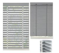 Wooden Venetian Blinds 5cm SlatsRoom Darkening & Privacy Window Shades Filtered Light Blackout Blinds for Home & Office Various Sizes 50150cm