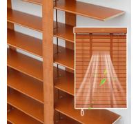 Wooden Venetian Blinds for Windows,Horizontal Blinds,Light Filtering Wooden,WxH-65x220cm/25.6x86.5in