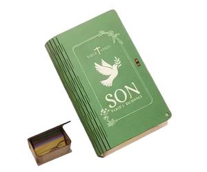 Wooden Verse Box,Christian Scripture Decoration with Cards - Catholic Verses Storage | for Graduation Encouragement Daily Prayer Christmas Church Wedding Office Family Gathering
