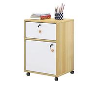 Wooden Vertical Cabinet Office Side Cabinet with Lock Low Filing Cabinet for Documents A3 A1 Size Storage Versatile Drawer Unit for Home & Office Use