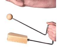 Wooden Vibraslap Musical Instrument - Percussion Sound Maker, Loud and Unique Stage Instrument, Birthday Celebration Music Tool, Portable Lightweight Vibraslap, Home Band Practice Accessory | Fun