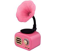 Wooden Vinyl Record Player, All in One Vintage Phonograph Nostalgic Gramophone with Speakers Players Stereo System Control Records 3.5mm Aux-in/USB/FM Radio/Bluetooth 4.2