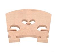 Wooden Violin Bridge Designed for 4/4 3/4 1/2 1/4 1/8 1/10 1/16 Violin Models to Support String Tension and Fingerboard Clearance (4/4 size)
