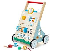 Wooden Walker 10 in 1 Use as a Walker Baby Walker Wood with Rubberised Wooden Wheels and Activity Centre Walker Baby Toy for Boys and Girls