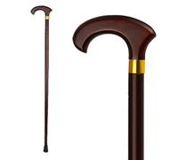 Wooden Walking Canes with Rubber Tip, Natural Wood Stick, Solid Cane for Seniors，Balancing Lightweight, Comfortable T Handles(Ht.166-170 cm)