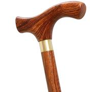Wooden Walking Stick For Seniors, Walking Cane For Men and Womenn, Classic Comfortable Handle Strong Mobility Aid With Anti-slip Foot Pad