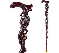 Wooden Walking Stick Solid Cane Disabled&Elderly Lightweight Solid Wood Canes, Men&Women Hiking Wood Walking Sticks Mountaineering Crutch Durable