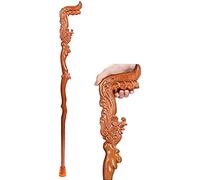 Wooden Walking Sticks Crutches Wooden Cane, Solid Wood Crutch, Mahogany Walker Non- Slip Old Man Walking Stick, Men Ladies Seniors are Available, Crutches Mobility Aid for Elderly, Seniors & Handicap…