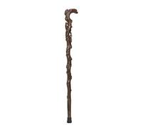 Wooden Walking Sticks Elderly Crutches, Solid Wood Walking Stick, Cane, Wood Carving Ganoderma Lucidum Pattern 90cm Long Can Be Truncated As Needed Mobility Aid for Elderly, Seniors & Handicap