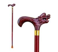 Wooden Walking Sticks for Men and Women, Handmade High Load Bearing Walking Stick for Elderly, Ergonomic, Natural Solid Wood High-end Walking Stick Suitable for Gift Giving (Dragon)