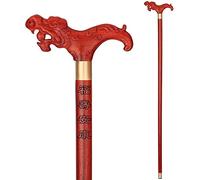 Wooden Walking Sticks for Men & Women Solid Wood Walking Stick, Walking Stick Wooden Leading The Elderly Redwood Crutches Solid Wood Handle Mobility Aid for Elderly, Seniors & Handicap
