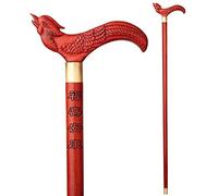 Wooden Walking Sticks for Men & Women Solid Wood Walking Stick, Walking Stick Wooden Leading The Elderly Redwood Crutches Solid Wood Handle Mobility Aid for Elderly, Seniors & Handicap