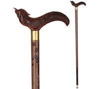 Wooden Walking Sticks for Men & Women Solid Wood Walking Stick, Walking Stick Wooden Leading The Elderly Redwood Crutches Solid Wood Handle Mobility Aid for Elderly, Seniors & Handicap