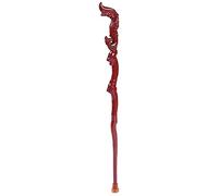 Wooden Walking Sticks for Men & Women Walking Stick Older People Crutches Sticks Wooden Sticks Leads Crested Heads Hollow Wood Carvings Length 95 Cm Easy to Shorten Mobility Aid for Elde