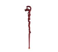 Wooden Walking Sticks Walking Stick Older People Crutches Sticks Wooden Sticks Leads Crested Heads Hollow Wood Carvings Length 95 Cm Easy to Shorten Mobility Aid for Elderly, Seniors & H