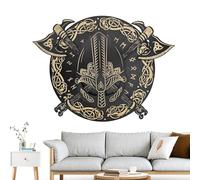 Wooden Wall Decoration, Sign for Wall Decoration, Hanging Scandinavian Medieval Decoration Sign for Men, Medieval Wooden Blackboard Decoration for Study, Bar, Apartment, Club, Z