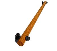 Wooden Wall-Mount Grab Bar for Bathroom - Safe Toilet Rails & Shower Assist Handle Durable Support in 3 Sizes Enhanced Safety Accessibility