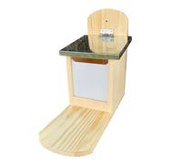 Wooden Wall Mount Squirrel Feeder with Platform
