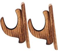 Wooden Wall Mount Sword Stand Holder for Katana Samurai Wakizashi - 2Pcs Set, Space-Saving Display Rack