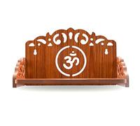 Wooden Wall Mounted Hanging Table top Temple Pooja Mandir Stand Shelf for Storage and Idols Decoration for Home Office and Gifting