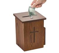 Wooden Wall Mounted Prayer Request Box With Lock