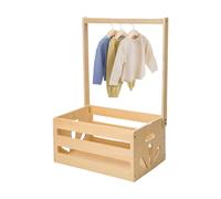 Wooden Wardrobe for Baby Shower - with Baby Stars | Welcome Basket for Children, Pregnancy | Easy Installation Bathroom for Domiti