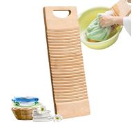 Wooden Wash Board - Hand Wash Scrubbing Board, Small Laundry Washing Machine, Laundry Cleaning Plate, Durable Wooden | Efficient Textile Cleaner for Home, School, Ideal for Socks, Shirts