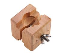 Wooden Watch Movement Clamp Holder with Secure Vise for Watchmakers and Hobbyists, Ideal for Battery Replacement, 1 Unit