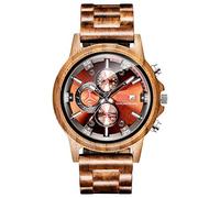 Wooden Watches for Men Women, Stylish Sport Date Chronograph Multifunctional Wood Wristwatches