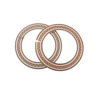 Wooden Wave Pattern Guitar Sound Hole Rosette Gxb04 | Brown Finish, Decorative Accessory for Acoustic Classical Guitars, Not Easy to Crack