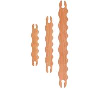 Wooden Wavy Sticchi, Wooden Marker Pen - 3 Pieces of Wooden Shuttle Weaving, Crafts, Craft Tools, Knitting Projects