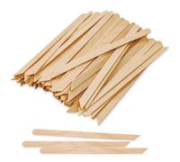 Wooden Wax Sticks - 2 in 1 Pointed and Slanted Small Waxing Applicator for Body Eyebrow Lip Nose Hair Removal, Smooth Skin Professional Spa and Home Use (Pack of 100