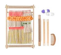Wooden Weaving Loom, Multi-Craft Weaving Frame to Handcraft for Beginners and Experts, 15.35x9.84in/39x25cm