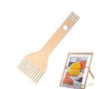 Wooden Weaving Loomm Comb - Double Ended Macrame Fringe Comb | Ergonomic Design Braidedd Tools | Braidedd Handy Tool | Weaving Hair Combs Looming Tassel for Crafts Rug Handcraft Tapestry Woven